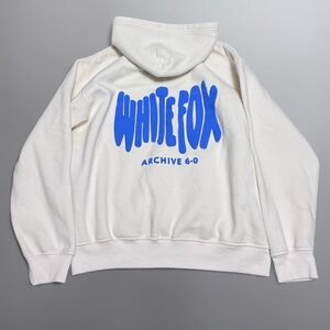 White Fox Boutique Cream/Blue Hoodie